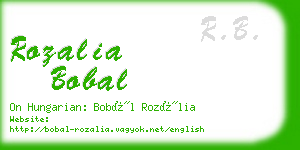 rozalia bobal business card